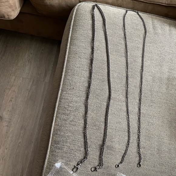 NWOT Bundle Lots of 2 Gunmetal Extra Crossbody Shoulder Bag 4 Purse Handbag 47” - Picture 1 of 2